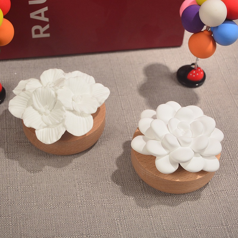 Air Stone Diffuser - 1 Stuks Bamboe Hout Aromatherapie Luchtverfrisser