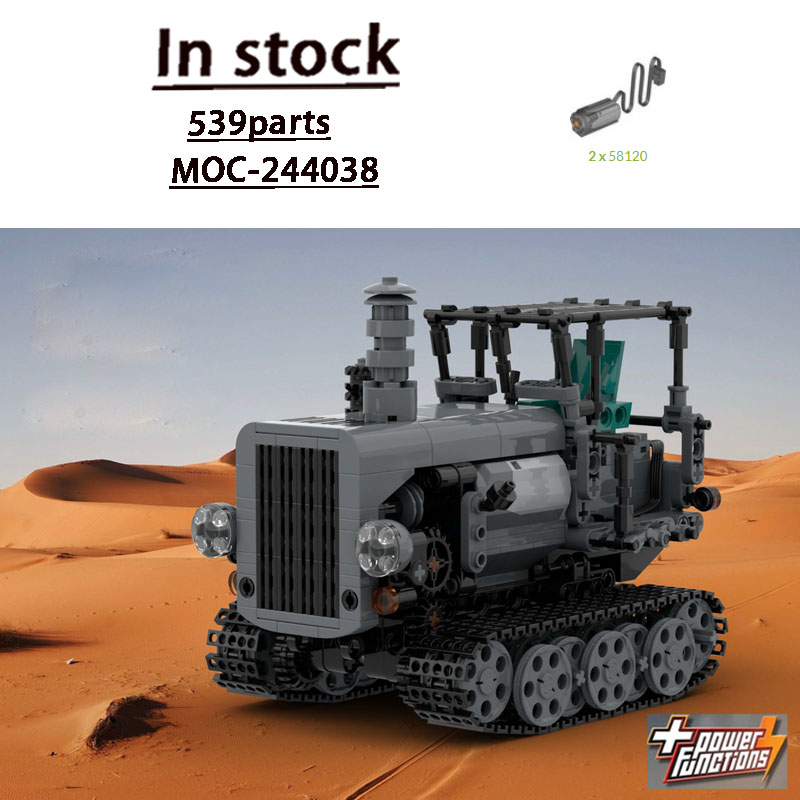 Urban Farming Model - MOC-244038 Stedelijke Retro Landbouwtractor Bouwsteenmodel 539
